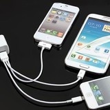 iphone4s/5s三星小米安卓手机通用一拖三多功能1拖3充电线数据线