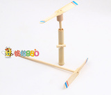 出 日本 传统玩具 竹蜻蜓 手搓 拉线二合一 套装