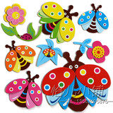幼儿园装饰品 卡通立体装饰墙贴 卡通瓢虫 昆虫 装饰组合贴