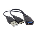 优莱特 三星用 Note3 N9000 Micro USB3.0 OTG数据线 带USB供电线