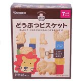 日本代购 和光堂婴儿高钙奶酪动物卡通饼干(7个月) 宝宝食品辅食