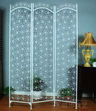 欧式铁艺室内折屏 欧式屏风 白色 隔断 时尚创意客厅折屏特价
