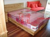 4钻信誉：平板床 实木床 松木床 单人床 双人床1.8米 箱床