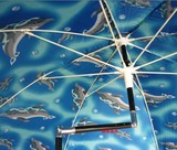 连球大号高档钓鱼伞2米1二节纤维双弯户外防紫外线沙滩太阳伞特价
