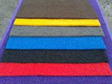 黄色PVC喷丝防滑地垫 风水地毯 塑料地垫可裁剪进门垫 蹭土垫定制