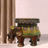 大象摆件 泰式客厅摆件 大象凳子 大象换鞋凳 树脂工艺品家居装饰