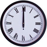 MAXHOME二代静音中国码电波钟14英寸时尚罗马数字欧式客厅挂钟表
