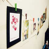 创意家居7寸韩式相片墙简约照片墙挂墙相框组合悬挂式卡纸欧式