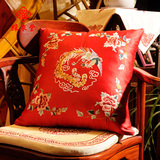 彩衣堂 中式红木家具沙发抱枕靠垫 结婚庆用品送礼品 高端刺绣