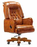 高端品质 现代中式可躺式真皮大班椅 实木老板椅/经理办公椅A603
