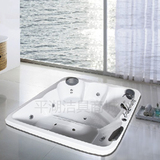 超大新款豪华多人浴池冲浪按摩浴缸 方形嵌入式浴缸 亚克力浴缸