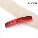 REBEKAH(瑞柏嘉)塑料精美发梳 耐热防静电 粗细齿两用半透明 梳子