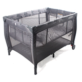 特价出口欧洲铁艺婴儿床多功能游戏床可折叠便携非实木宝宝bb童床