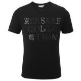 正品折扣Versace Collection/范思哲黑色男士短袖T恤包邮