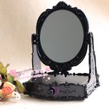 A135 新款安娜苏抽屉式梳妆台镜化妆镜 复古经典蔷薇梳妆镜台镜