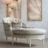 古董家具 出口法国卡洛琳实木科拉仿古维多利亚复古贵妃椅躺椅