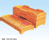幼儿园实木木板床 幼儿园专用床 幼儿园杉木樟子松床儿童床叠叠床