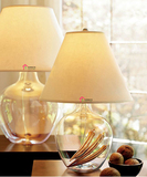 卧室床头台灯现代简约台灯欧式客厅创意婚庆DIY玻璃美式乡村台灯