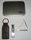 原装正品 德国司顿STD003铁盒装指甲刀+装指甲刀的真皮钥匙扣