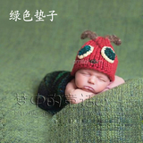 新款欧美风麻布背景布婴儿儿童摄影 影楼毛毯道具 拍照道具垫子