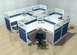 广州办公家具职员电脑桌椅4人6人卡座组合屏风工作位员工屏风卡位