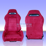 赛车座椅改装RECARO簏皮绒赛车座椅可调节双导轨SPO汽车安全座椅