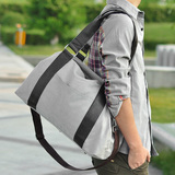 韩版休闲帆布男包男士手提包单肩包斜挎包旅行包时尚潮流设计大包