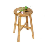 厂家直销实木火锅桌凳简易用餐凳特价家用加厚凳子楠竹复古风板凳