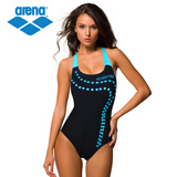 Arena阿瑞娜 女士连体游泳衣新款性感三角泳装遮肚显瘦泳衣