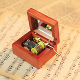 木质小木盒迷你音乐盒八音盒创意生日小礼物女生复古礼物创意新奇