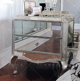 镜面床头柜 镜面家具 储物柜 边柜 多功能柜子 新古典后现代