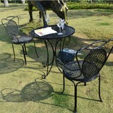 震撼低价铁艺 庭院户外休闲阳台套装 组合3件套桌椅 茶几小圆桌