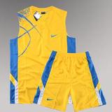 新款正品nike耐克篮球服 运动服训练比赛服 男定制球衣 黄色队服