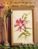 十格格 正品DMC专卖十字绣套件 精准印花 花卉 飘香百合 米色布