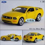 批发价 智冠 1:38 福特野马 GT  合金汽车模型 儿童玩具 回力小车