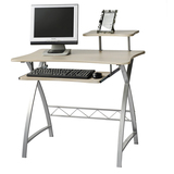 好事达双层台式电脑桌加宽简约办公学习桌子写字台钢化家用9330