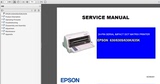 爱普生Epson LQ630_630K_630S_635K针式打印机（英文）维修手册