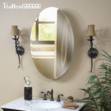 泰福分期0首付椭圆浴室镜柜铝合金镜柜卫生间镜柜浴室柜卫浴镜箱