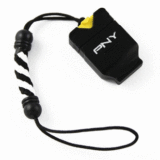 PNY小巧袖珍TF读卡器micro SD插卡U盘8G车载音响优盘手机内存卡