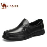 【大码鞋】Camel骆驼男鞋 牛皮圆头套脚商务休闲皮鞋热销