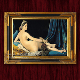 纯手绘高档油画欧式客厅横版装饰画壁画无框画古典裸女人物挂画