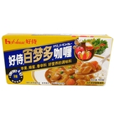 【天猫超市】好侍百梦多咖喱100g(辣)味日式块状咖喱调料辣味