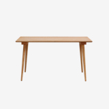MUMO木墨 原木实木书桌 单人红橡木圆腿桌环保简约电脑桌