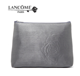 国际品牌兰蔻化妆品专柜赠品奢华银灰色玫瑰花大容量化妆包手拿包