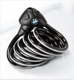 BMW德国原厂宝马 原装 高档高级自行车锁 螺旋钢丝锁 山地车锁