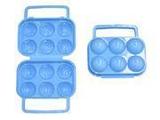 户外鸡蛋便携盒野餐鸡蛋盒蛋夹塑料包装盒6只装防压盒
