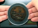 钱币法国大铜章 1821年的章 直径5厘米 非常稀少钱币收藏