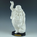德化陶瓷器弥勒佛像摆件时尚家居工艺品办公室风水摆设品佛教用品