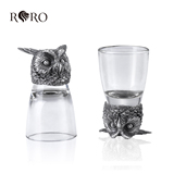 罗比罗丹动物头烈酒杯白酒杯创意玻璃酒具小酒杯一口杯送礼热销