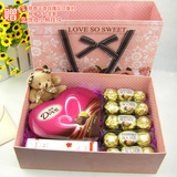 创意德芙巧克力礼盒装组合零食大礼包DIY父亲节生日送女生友礼物
